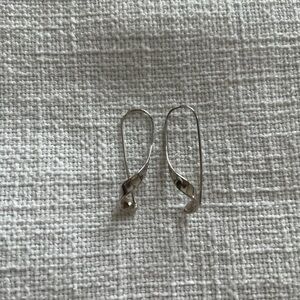 Elegant Silver Twist Earrings